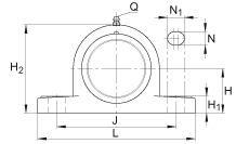 直立式軸承座單元 PASE25-TV-FA125.5, 塑料軸承座,帶偏心鎖圈的外球面球軸承,帶 Corrotect? 涂層,P型密封 直立式軸承座單元 PASE25-TV-FA125.5, 塑料軸承座,帶偏心鎖圈的外球面球軸承,帶 Corrotect? 涂層,P型密封