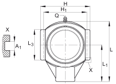 吊裝式軸承座單元 PTUE40-TV-FA125.5, 塑料軸承座,帶偏心鎖圈的外球面球軸承,帶 Corrotect? 涂層,P型密封 吊裝式軸承座單元 PTUE40-TV-FA125.5, 塑料軸承座,帶偏心鎖圈的外球面球軸承,帶 Corrotect? 涂層,P型密封