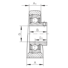 直立式軸承座單元 PSHEY60-N, 鑄鐵軸承座,內圈帶平頭螺釘的外球面球軸承,P 型密封 直立式軸承座單元 PSHEY60-N, 鑄鐵軸承座,內圈帶平頭螺釘的外球面球軸承,P 型密封